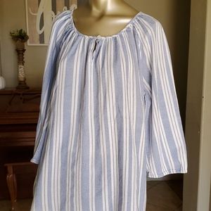 Striped Peasant Blouse